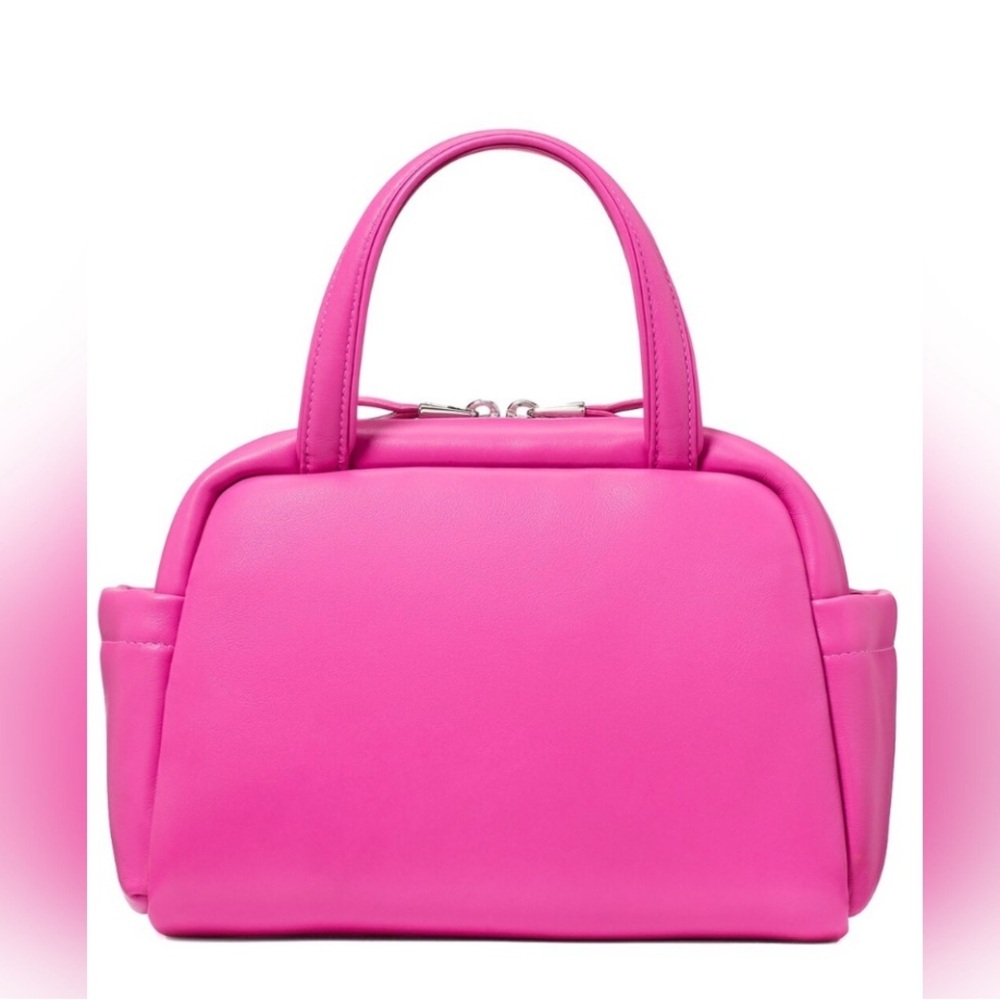 NWT Kate Spade Pink Puffy Smooth Leather Crossbody Sachel - Picture 5 of 9